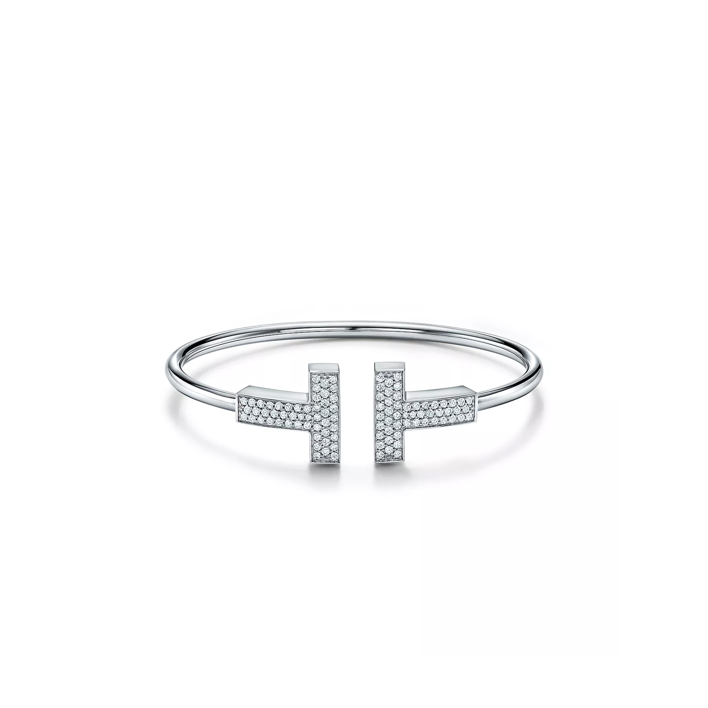 TIFFANY T WIDE DIAMOND WIRE BRACELET 67990846 TIFFANY T WIDE DIAMOND WIRE BRACELET 67990846